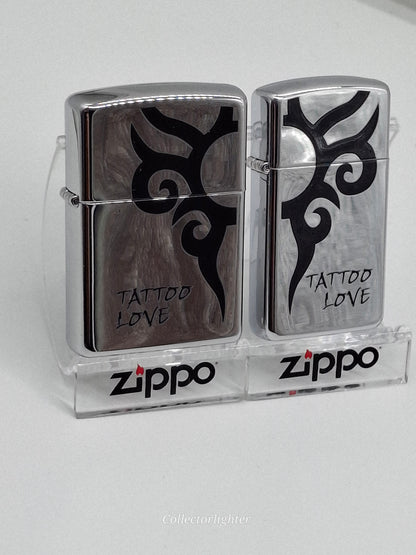 Zippo petrol lighter - Red w. Zippo Logo - Slim Line 60000639