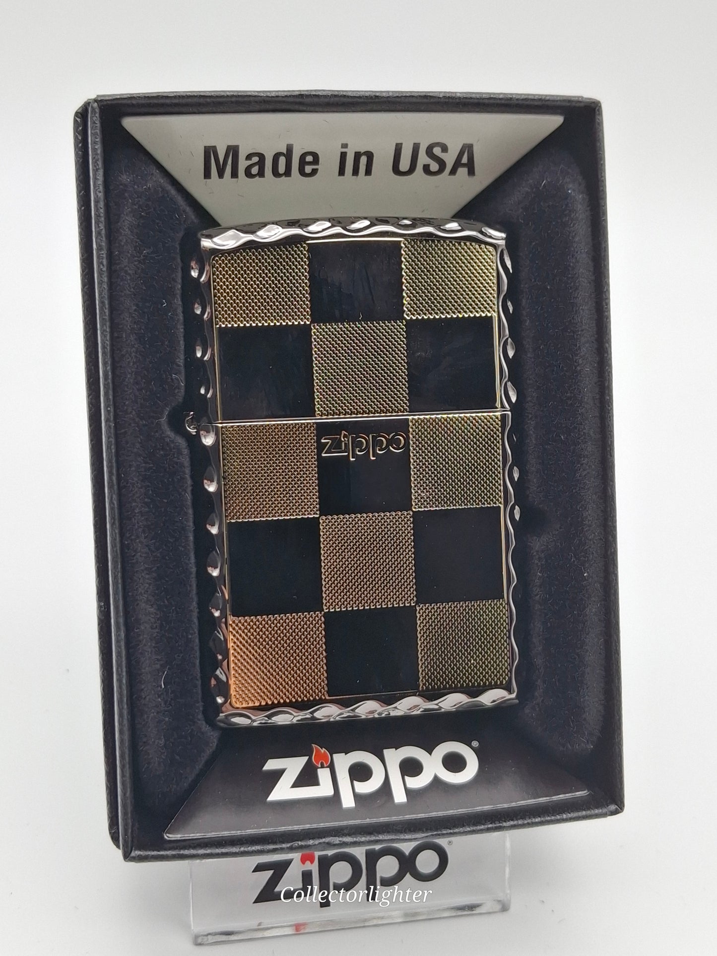 Zippo - Plaid 1 Black Ice Asia ZA-1-12