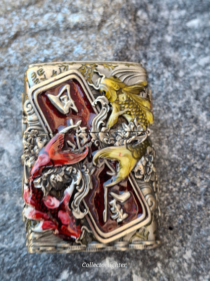 Zippo - Lucky Enamel Cat - Asia Modell
