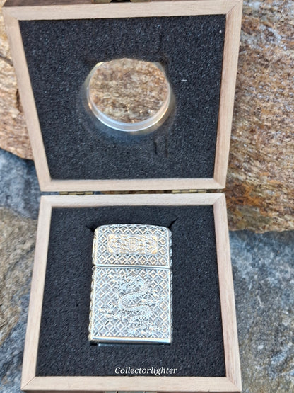Zippo - Silver Thunder Dragon - Asia Modell