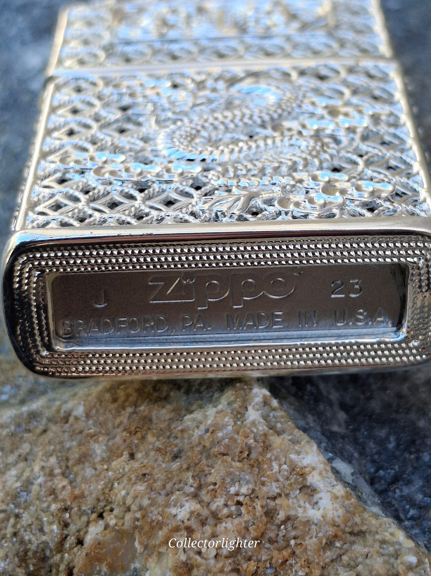Zippo - Silver Thunder Dragon - Asia Modell