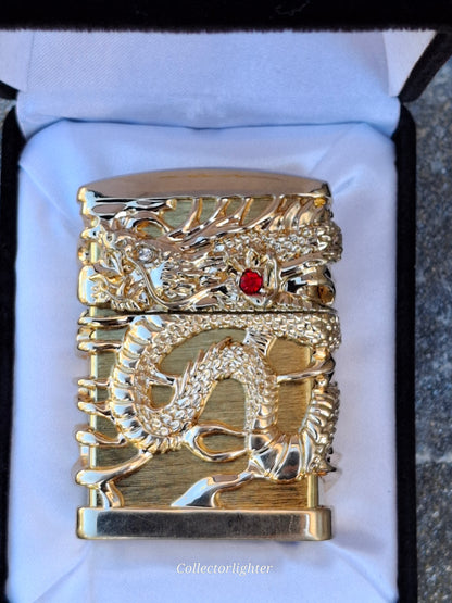 Zippo - Japanese Golden Dragon Red Ruby - Asia Modell