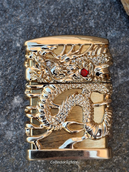 Zippo - Japanese Golden Dragon Red Ruby - Asia Modell