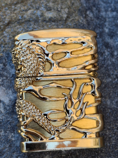 Zippo - Japanese Golden Dragon Red Ruby - Asia Modell