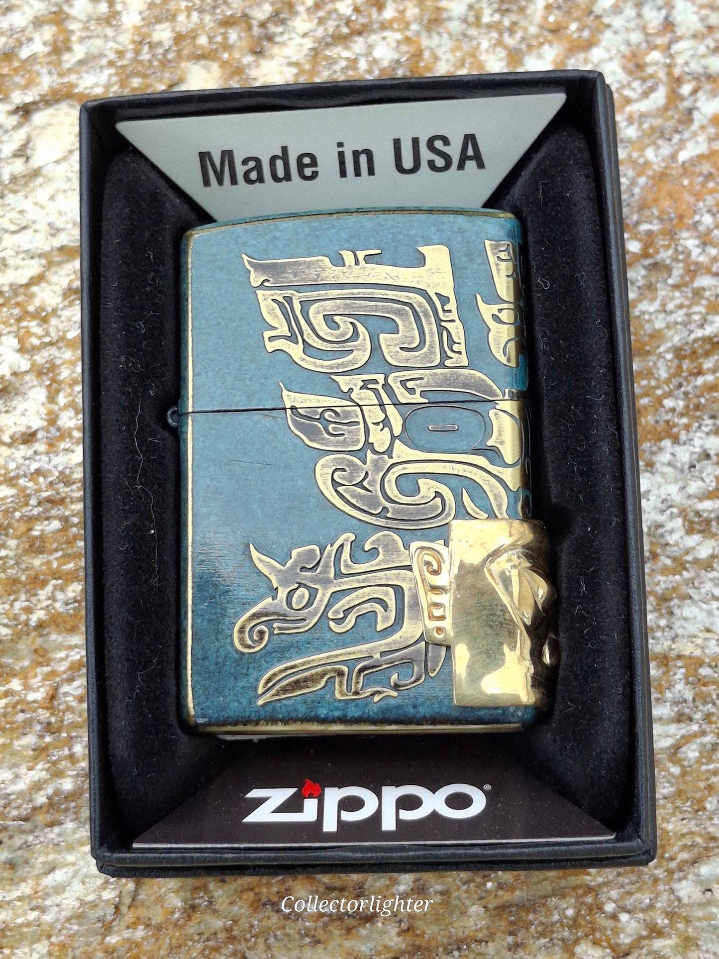 Zippo - Bronze San Xing Dui - Asia Modell