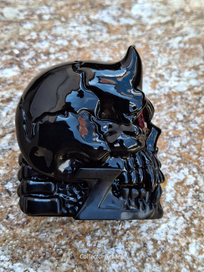 Zippo - Smoking Black Ghost Skull - Asia Modell