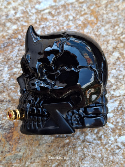 Zippo - Smoking Black Ghost Skull - Asia Modell