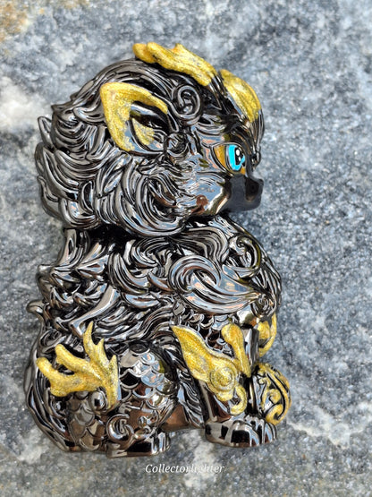 Zippo - Mythical Beast Qilin Black - Slim Line - Asia Modell