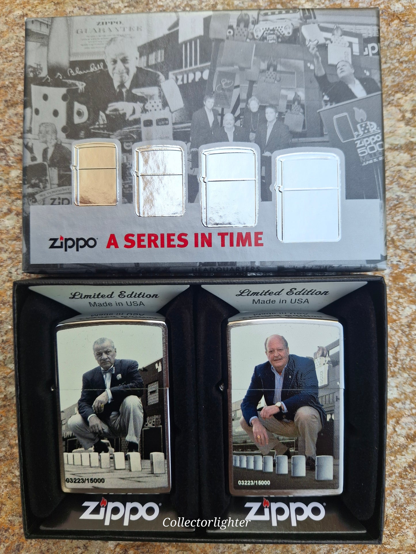 Zippo - A Series In Time Limited Set of 2 3454/15000