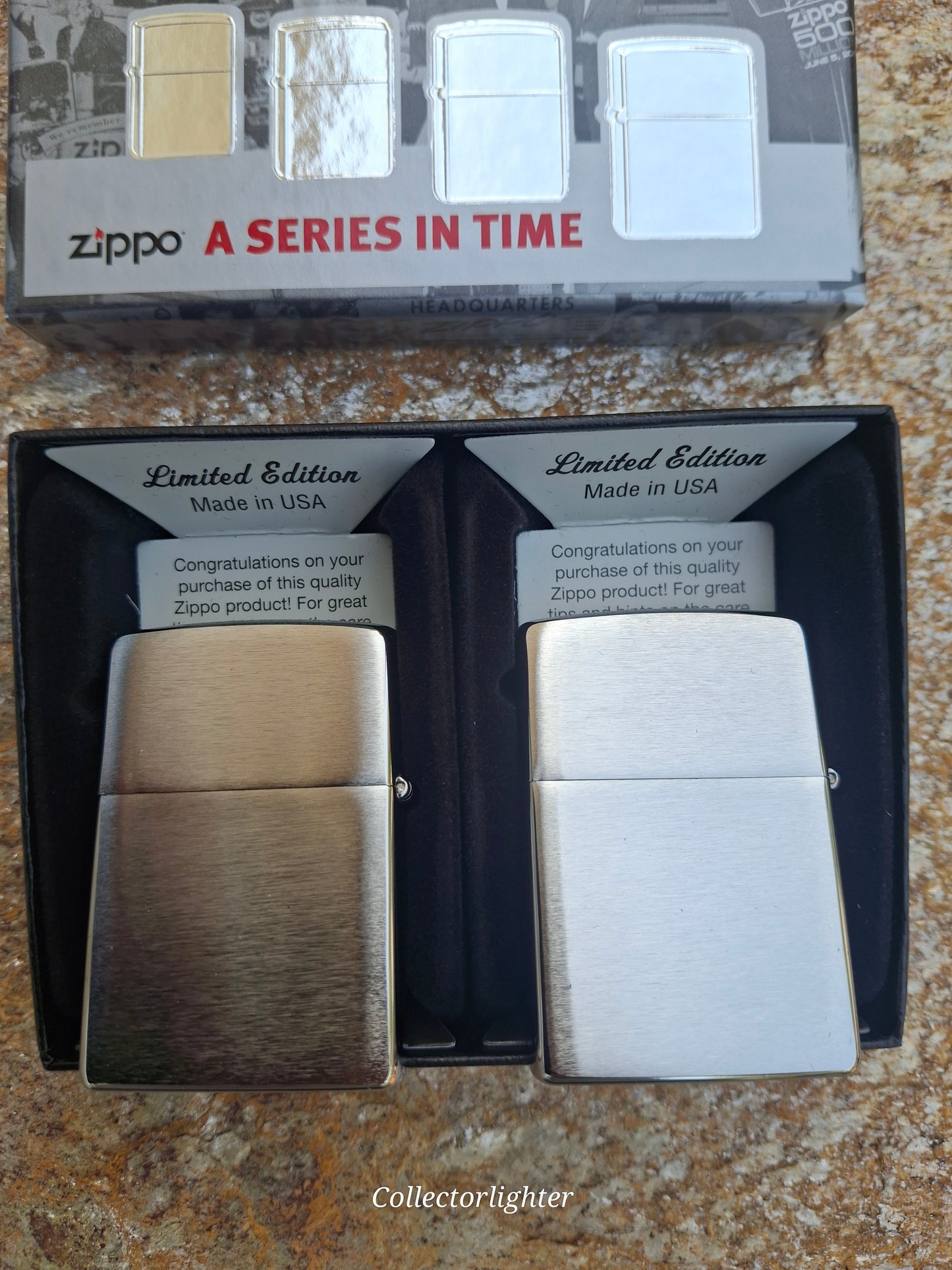 Zippo - A Series In Time Limited Set of 2 3454/15000