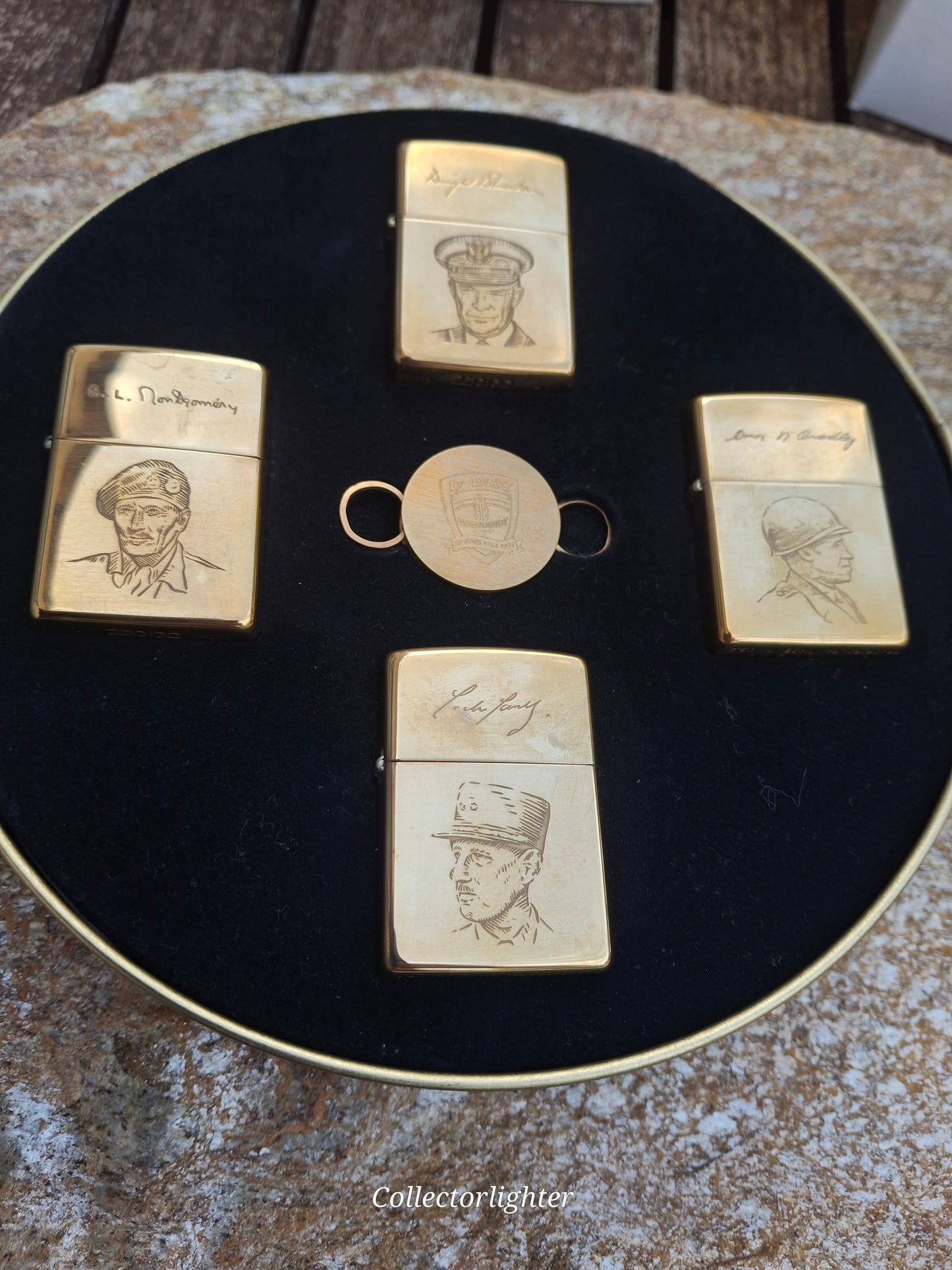 Zippo - D-Day Normandy 50 Years Set of 4 Allied Heroes