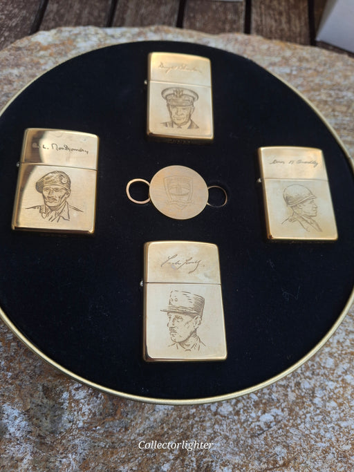 Zippo - D-Day Normandy 50 Years Set of 4 Allied Heroes