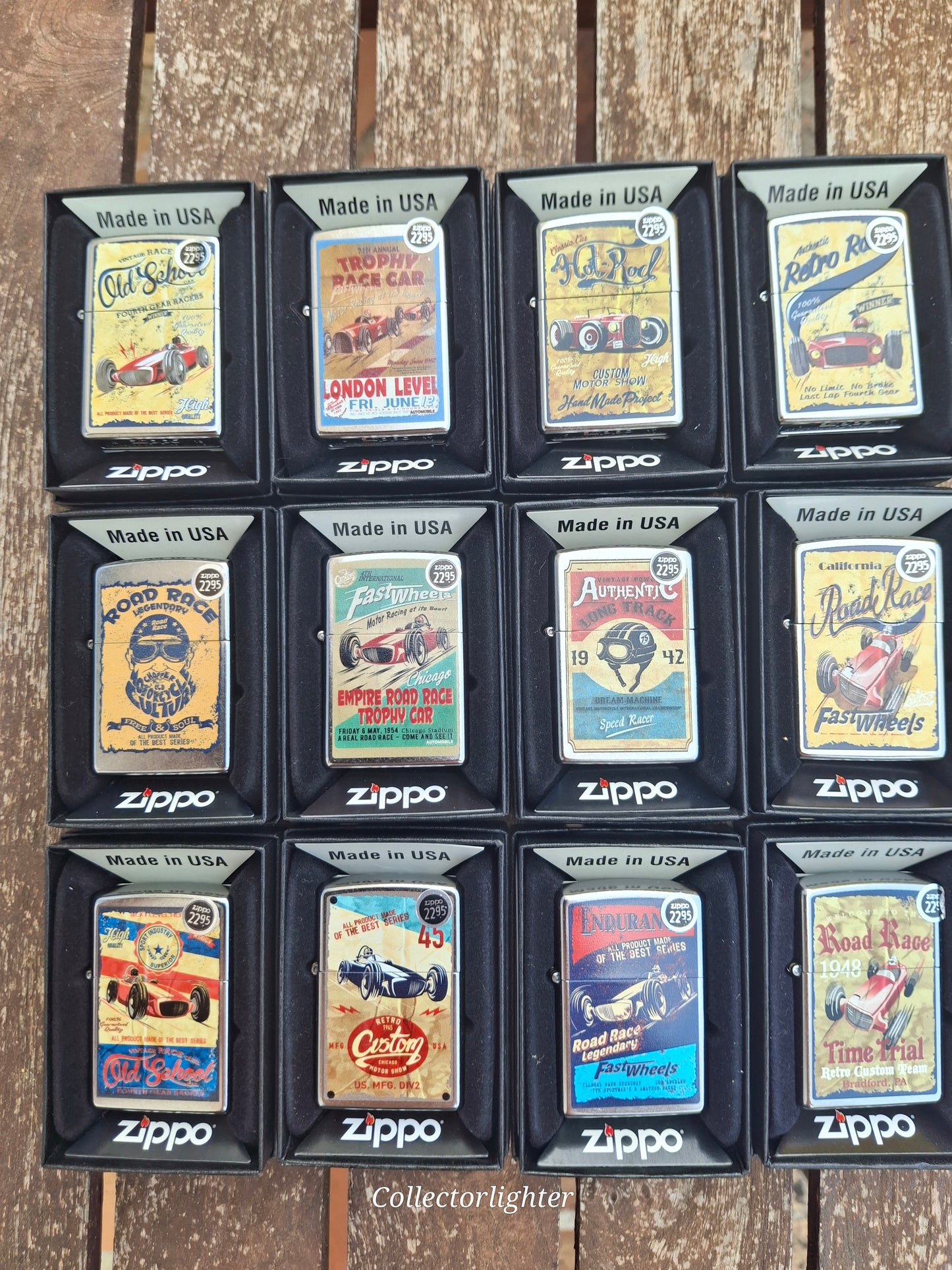 Zippo - Vintage Retro Car Set - 12er Set - USA