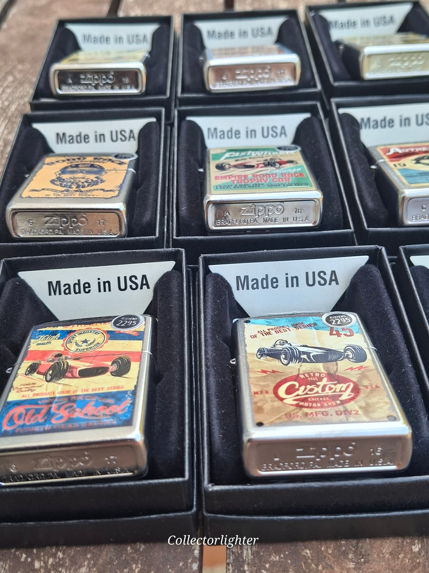 Zippo - Vintage Retro Car Set - 12er Set - USA