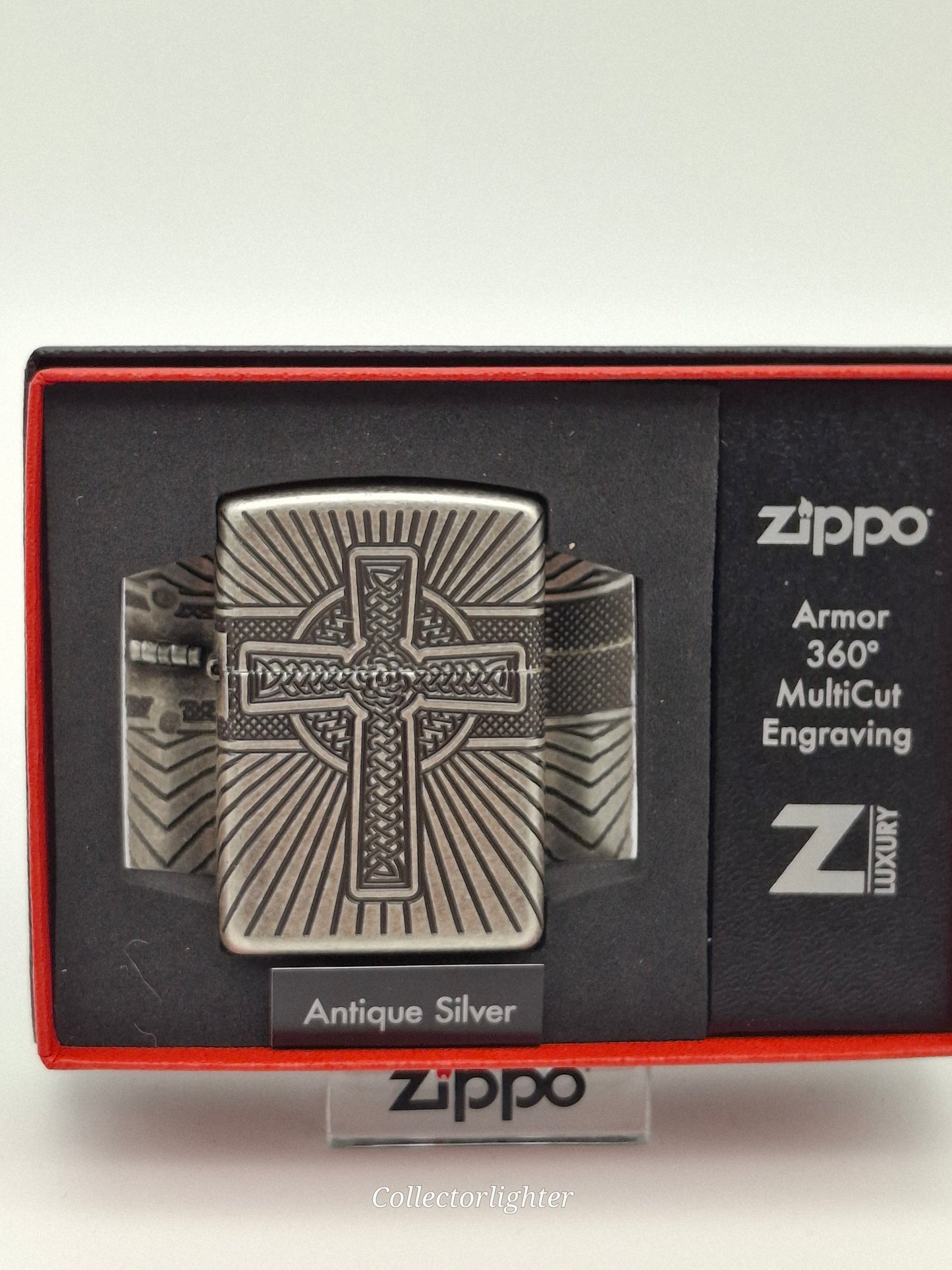 Zippo - Celtic Cross 360° Multi Cut Engrave - Armor Case 60004304