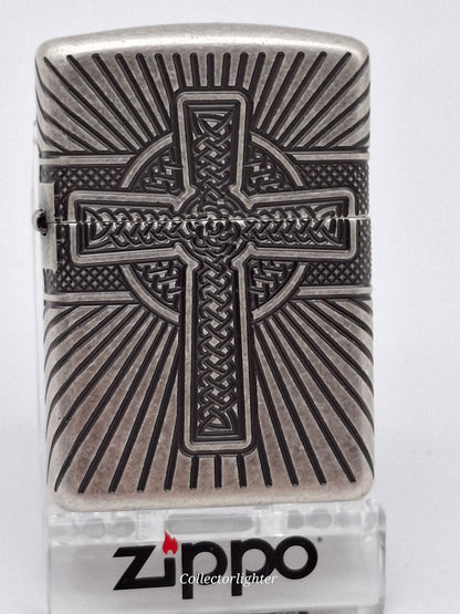Zippo - Celtic Cross 360° Multi Cut Engrave - Armor Case 60004304