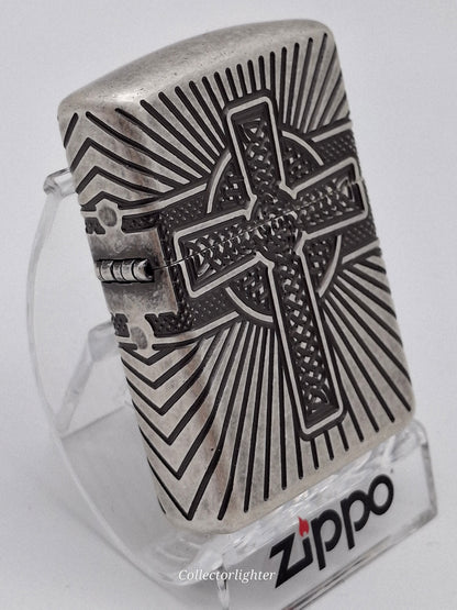 Zippo - Celtic Cross 360° Multi Cut Engrave - Armor Case 60004304