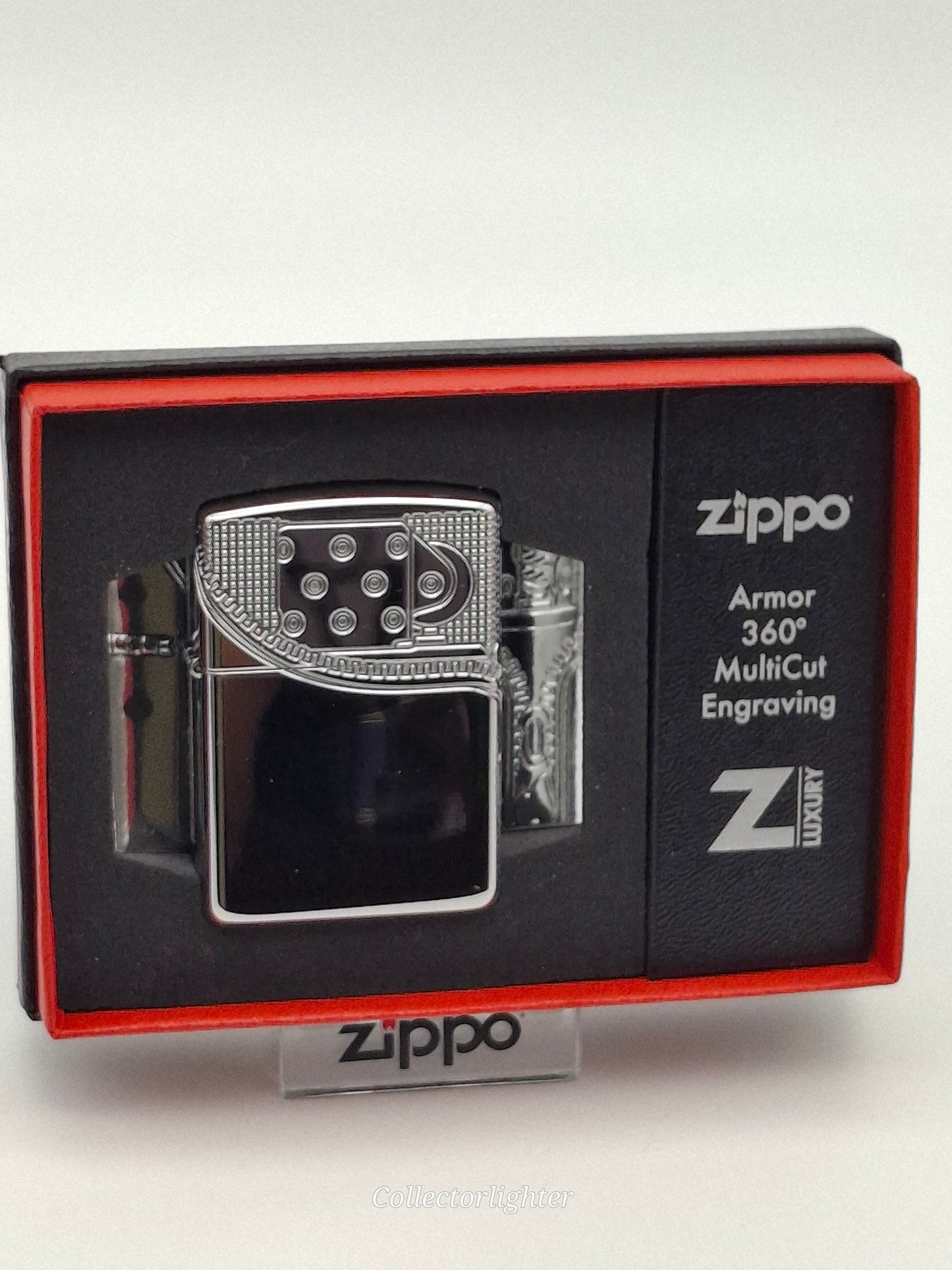 Zippo - Zipper Design 360° Multi Cut Engrave - Armor Case 60004305