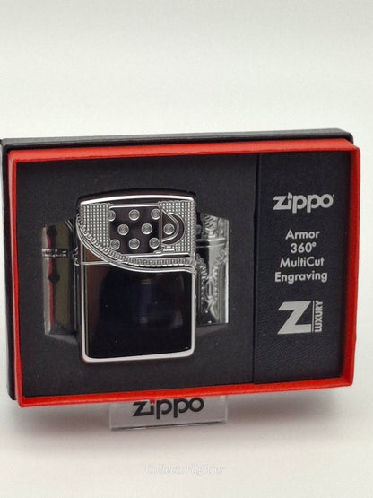 Zippo - Zipper Design 360° Multi Cut Engrave - Armor Case 60004305