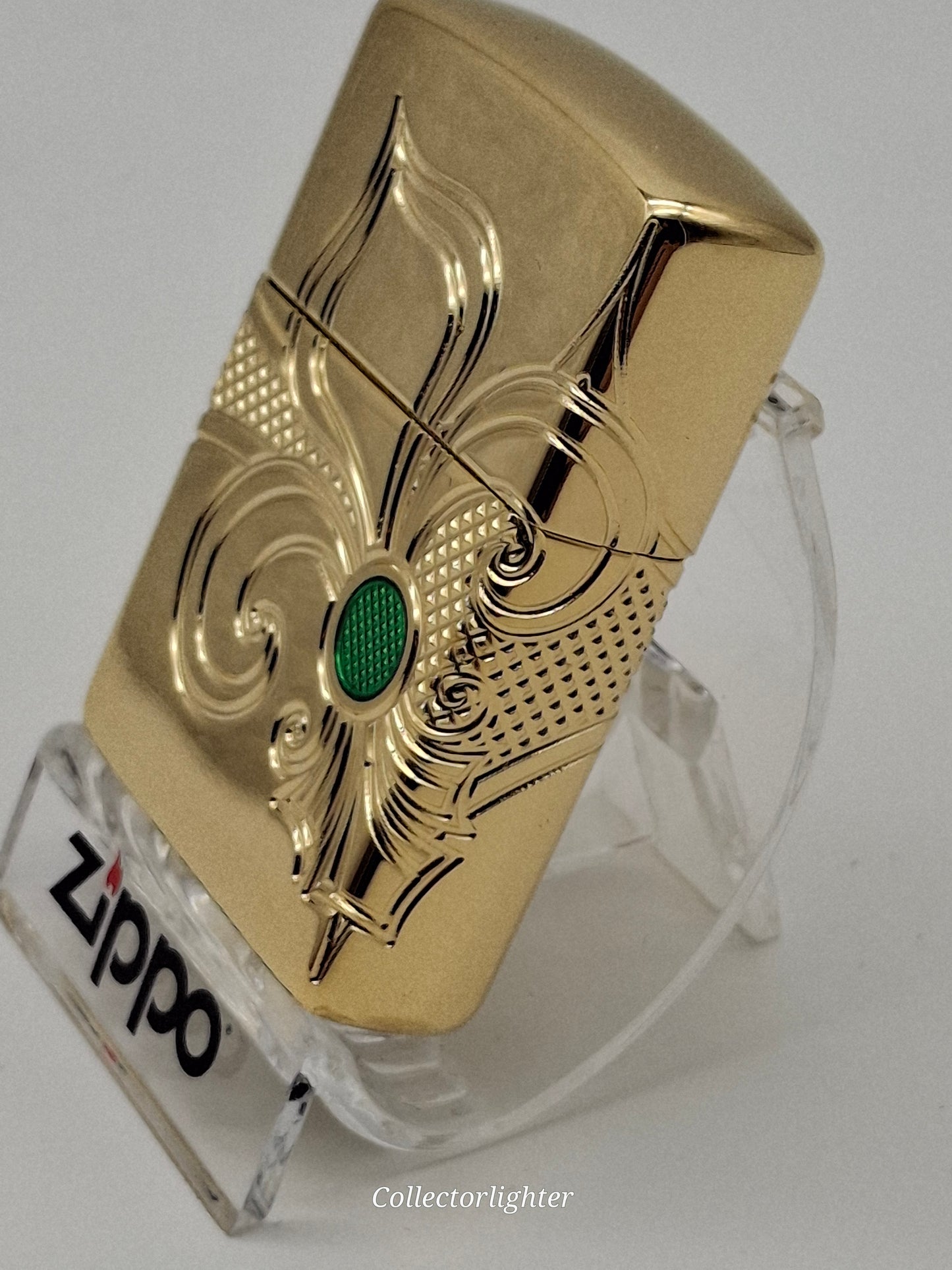Zippo - Fleur-De-Lis Design 360° Multi Cut Engrave - Armor Case 60005210