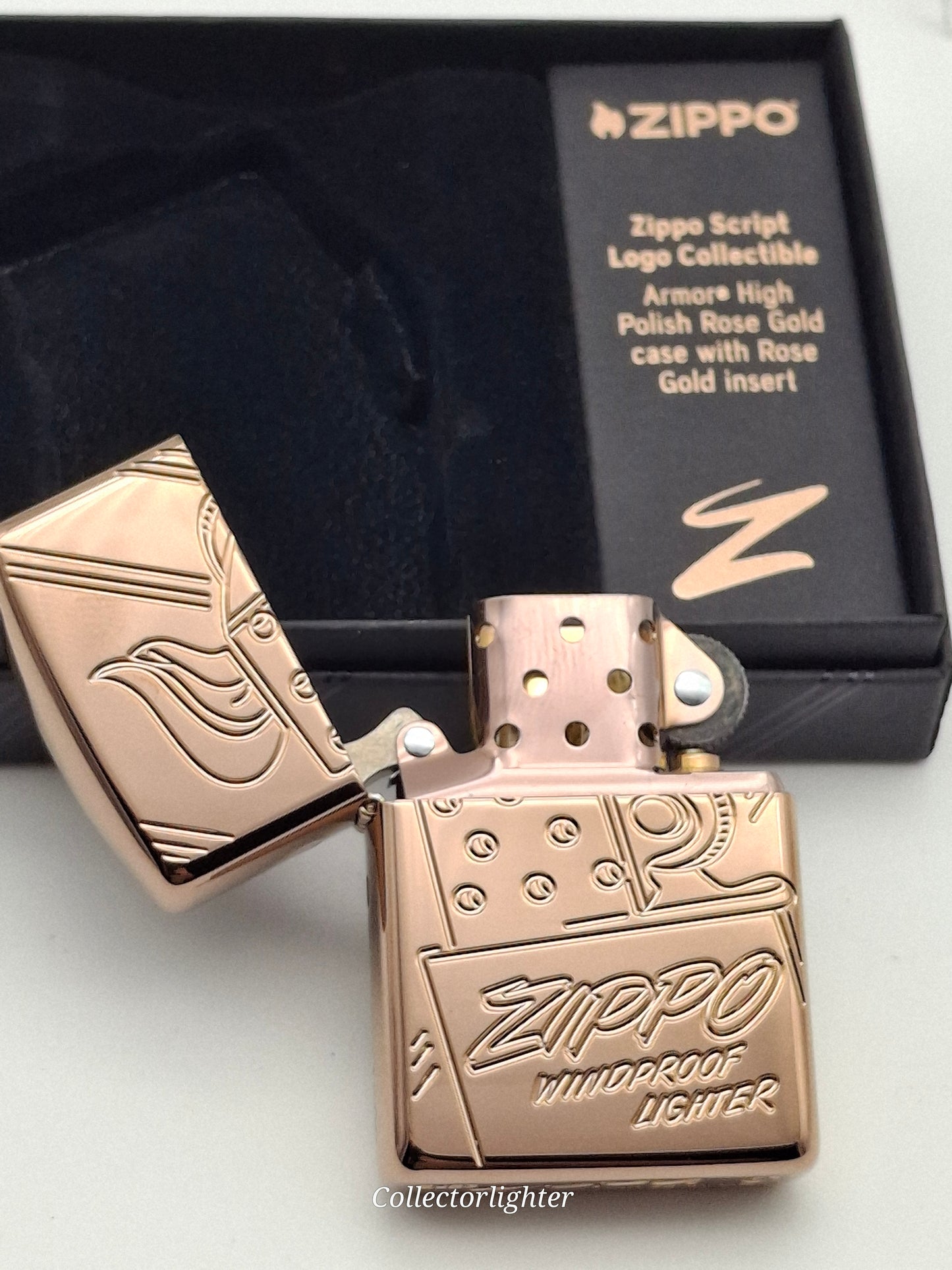 Zippo - Zippo Script Limited Edition Deep Carve Engrave - Armor Case 60006832