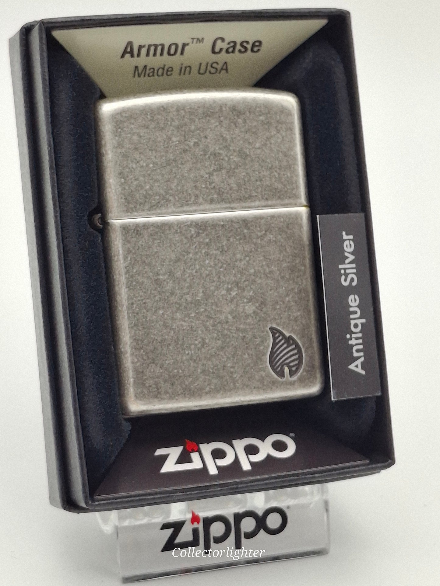 Zippo - Antiwue Silver Flame Armor Case 60007338