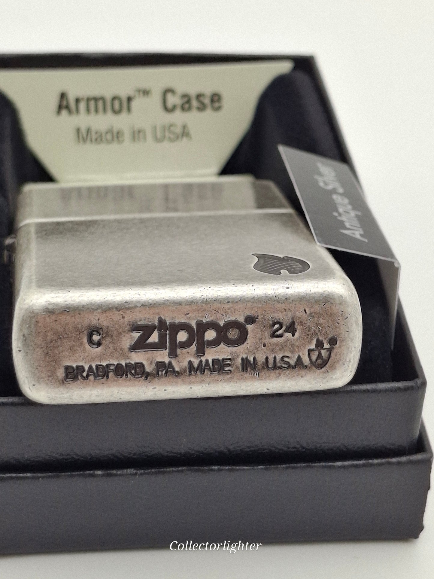Zippo - Antiwue Silver Flame Armor Case 60007338