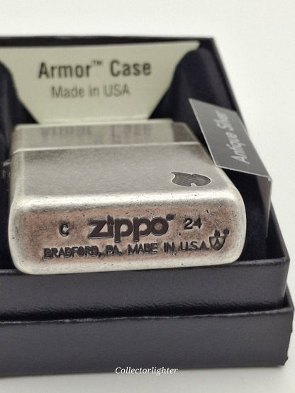 Zippo - Antiwue Silver Flame Armor Case 60007338