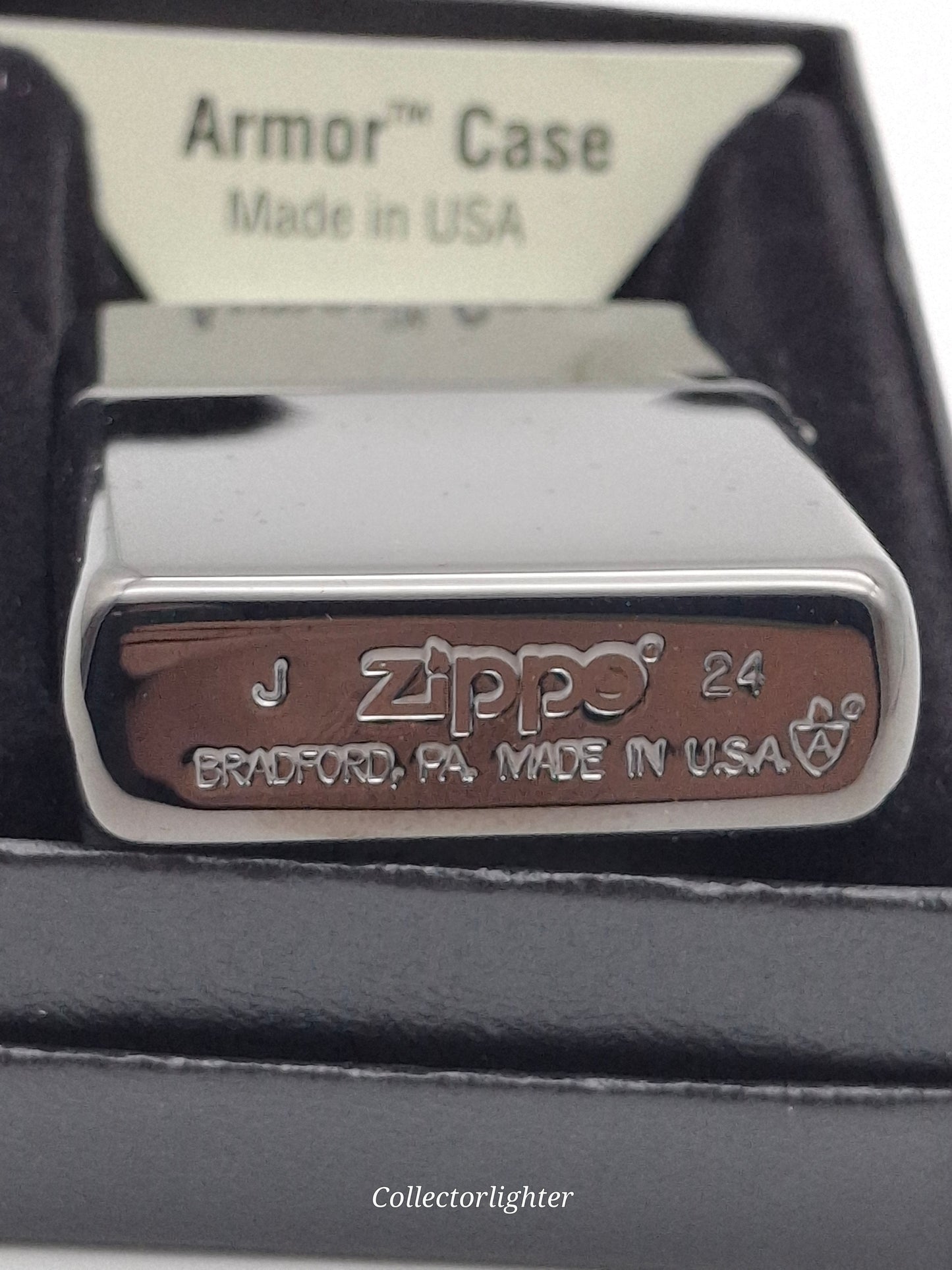 Zippo - High Polished Black Flame Armor Case 60007341
