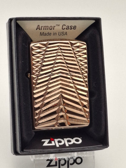 Zippo - Geometric Pattern Rose Gold Armor Case 60006897