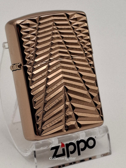 Zippo - Geometric Pattern Rose Gold Armor Case 60006897