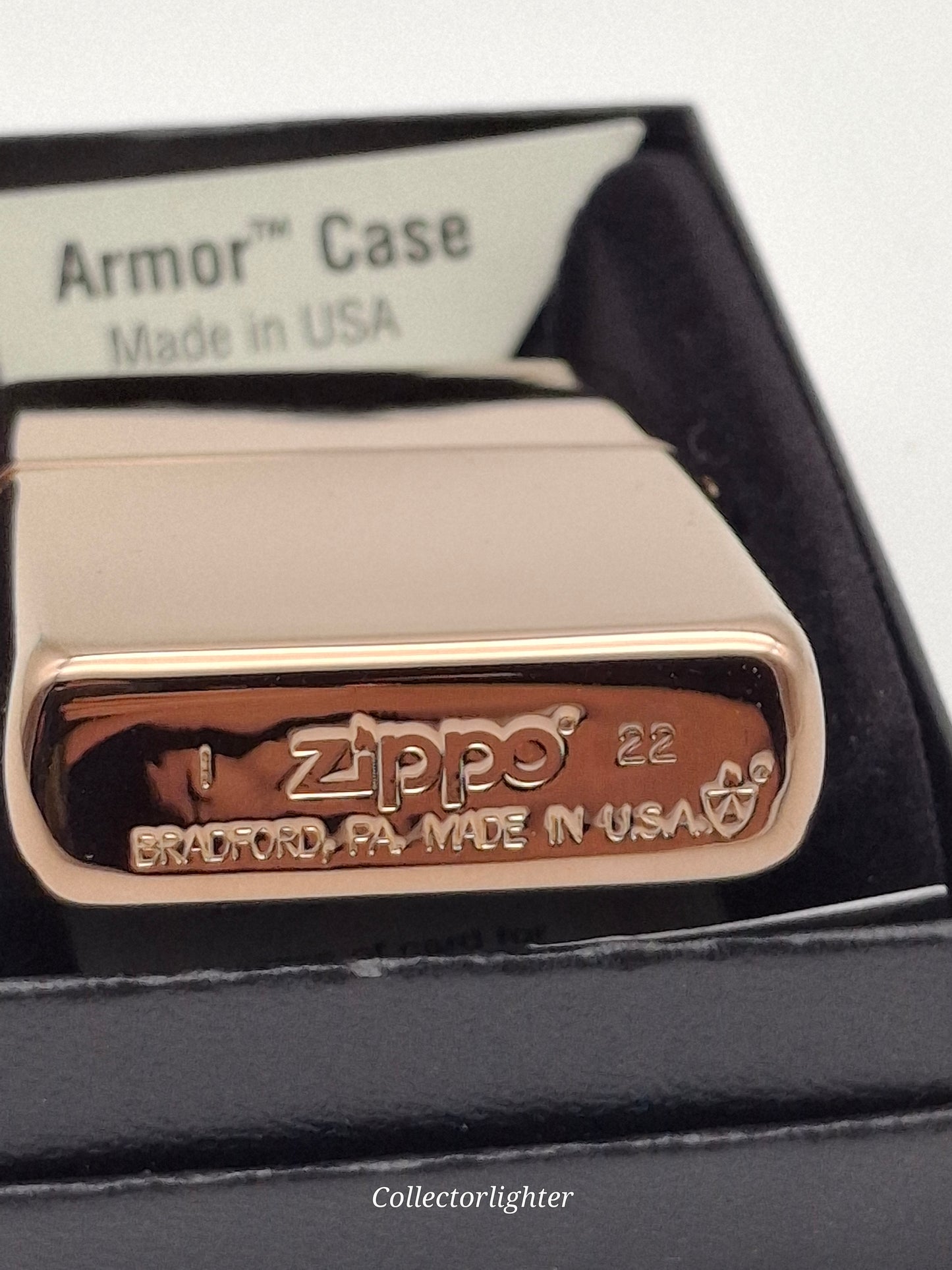 Zippo - Geometric Pattern Rose Gold Armor Case 60006897