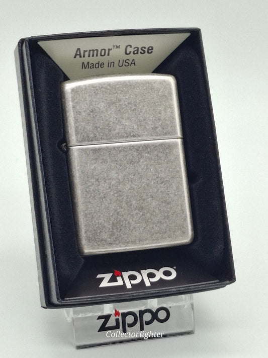 Zippo Benzinfeuerzeug Zippo - Antique Silver Plate Armor Case 60002465 60002465 Zippo - Antique Silver Plate Armor Case 60002465