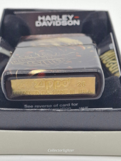 Bodenprägung des Zippo Harley Davidson Limited Edition 2026 60007745 mit Zippo-Logo und „Made in U.S.A.“